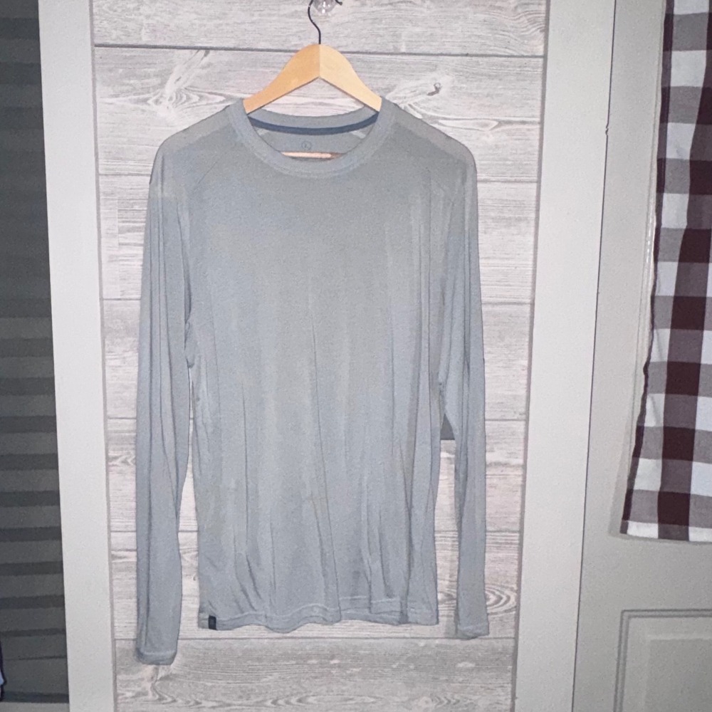 Free Fly Bamboo Lightweight Long Sleeve Men's L Gray UPF 20 Fishing Hiking